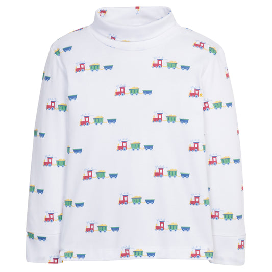 Printed Turtleneck - Trains