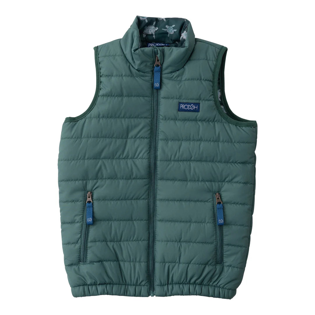 Prodoh Puffer Vest - Posy Green