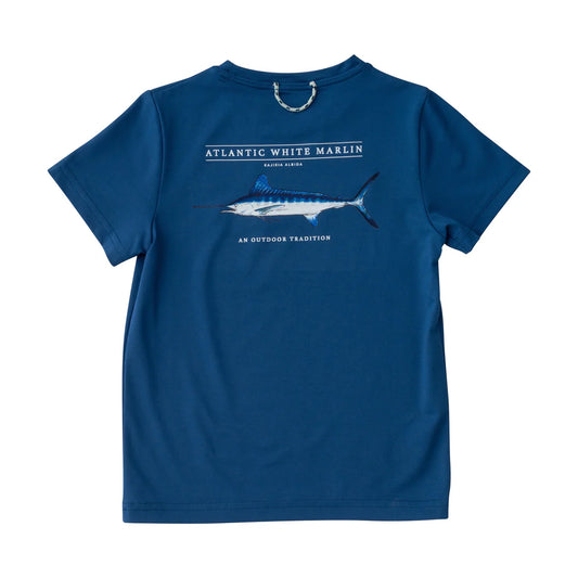 PRODOH Short Sleeve Pro Performance Fishing Tee - Set Sail Navy