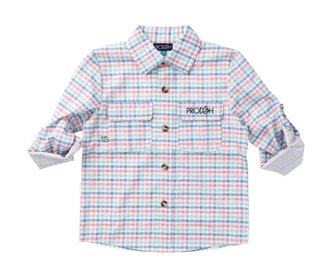 Prodoh Founders Fishing Shirt - Strawberry Ice Tide Point Plaid