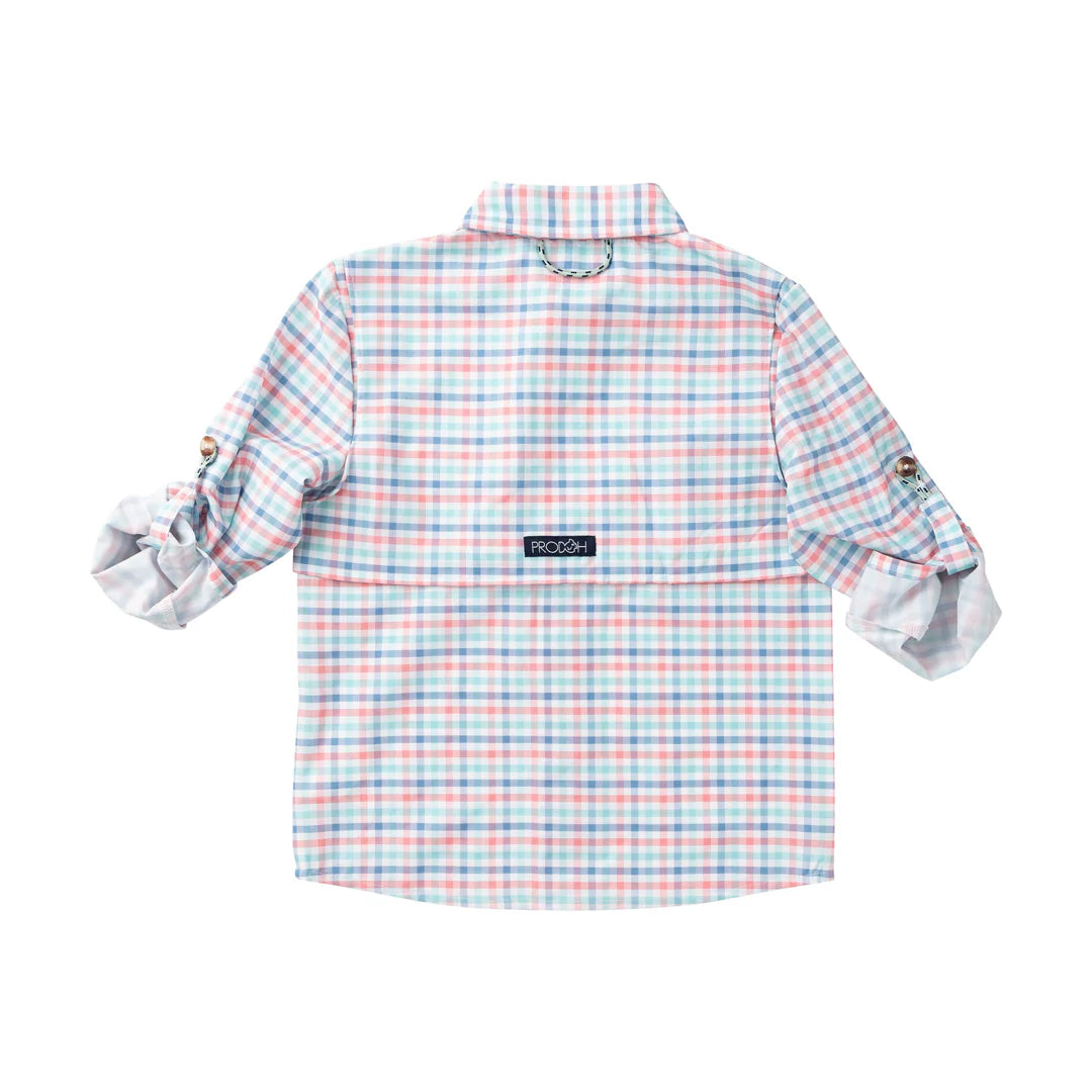 Founders Fishing Shirt - Strawberry Ice Tide Point Plaid