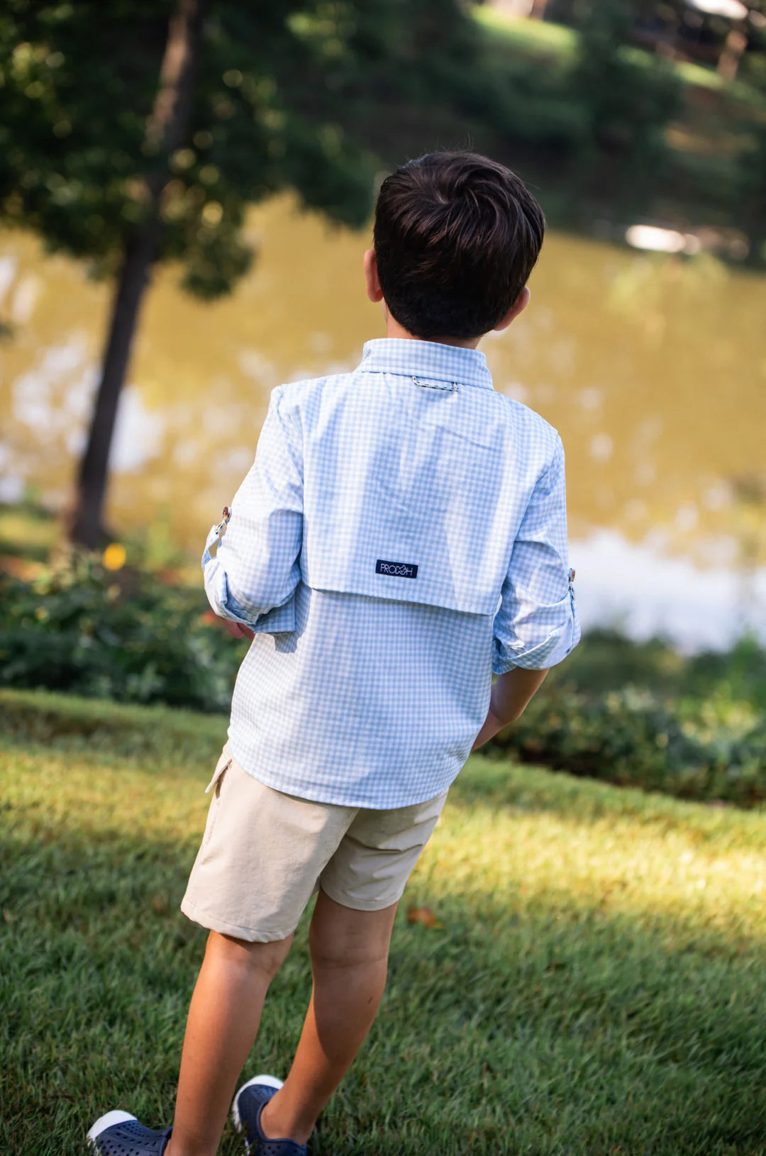 Founders Fishing Shirt - Clear Sky Gingham