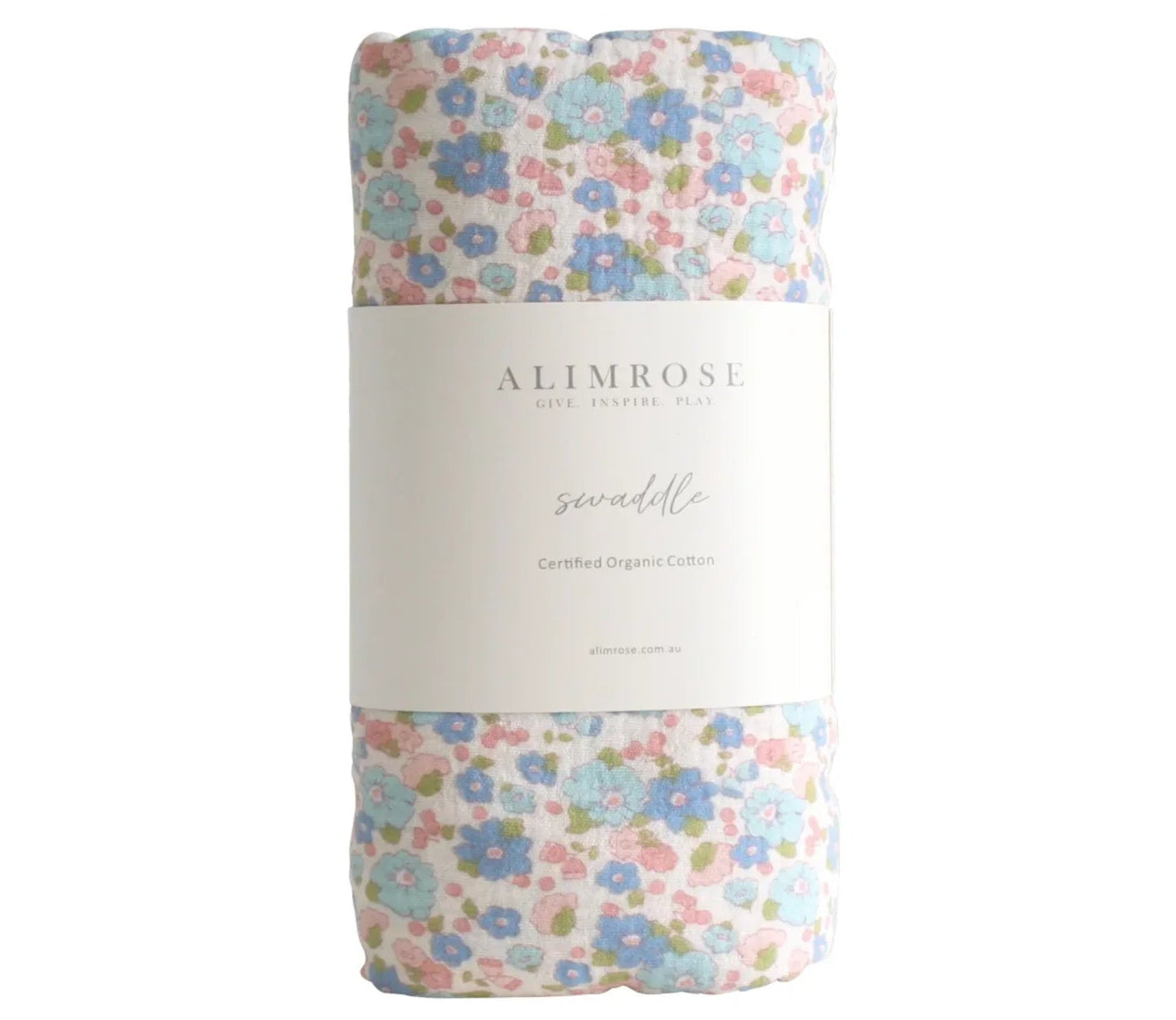 Alimrose Muslin Swaddle- Liberty Blue