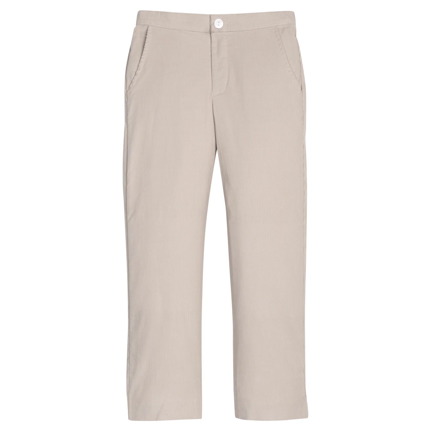 Little English Pull On Pant- Stone Corduroy