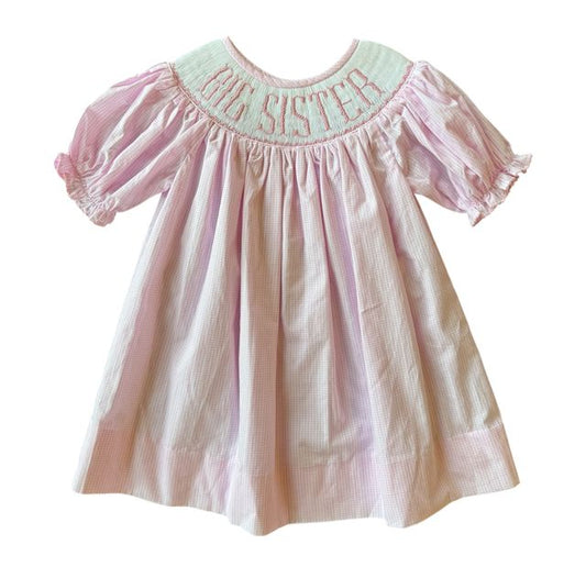Shop Teeta Big Sister Dress- Pink Gingham