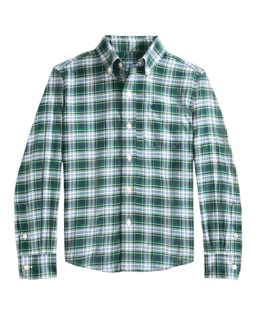 Southern Tide Gordon Tartan Sport Shirt- Salt Meadow