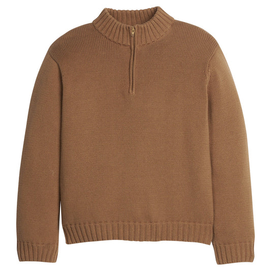 Quarter Zip Sweater - Chestnut