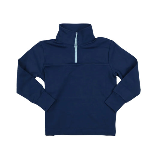 BlueQuail Navy 1/4 Zip Performance Polo