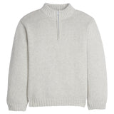 Little English Quarter Zip Sweater - Gray