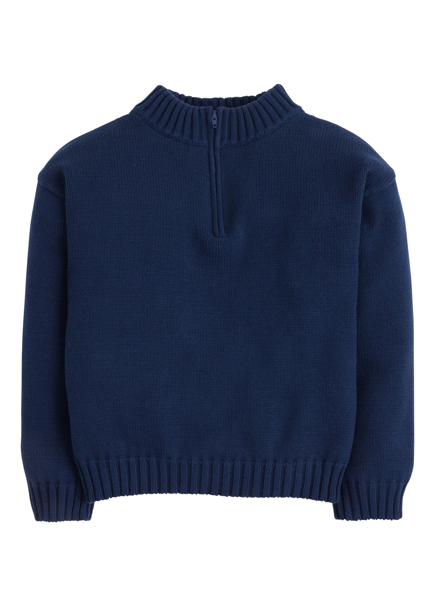 Little English Quarter Zip Sweater - Navy