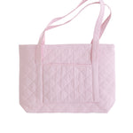 Little English Quilted Luggage - Light Pink Tote Bag