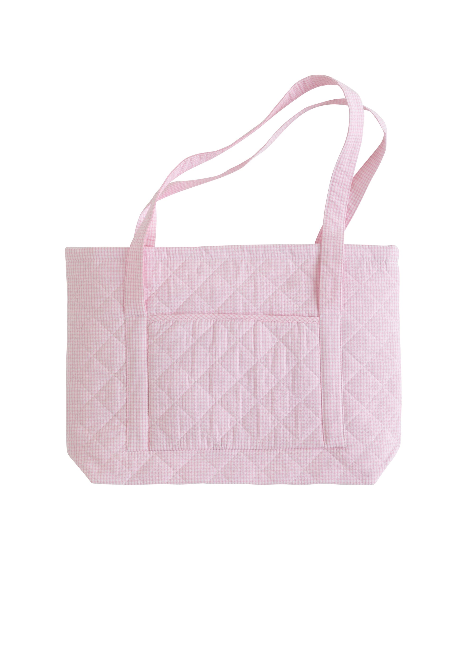 Little English Quilted Luggage - Light Pink Tote Bag