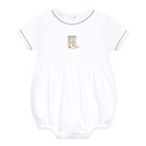 Magnolia Baby Darling Cowboy Boots Bubble- Ivory