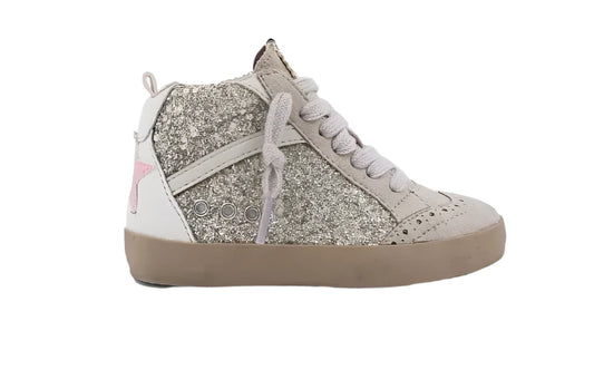 Shu Shop Riley Sneaker- Pearl Glitter