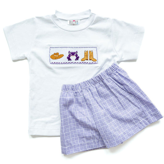 Ruth and Ralph Cowtown Beau Shorts Set