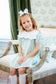 Ruth and Ralph Scalloped Green Bib Dress