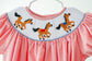 SMU Ponies Smocked Bishop Dress for Ruth and Ralph