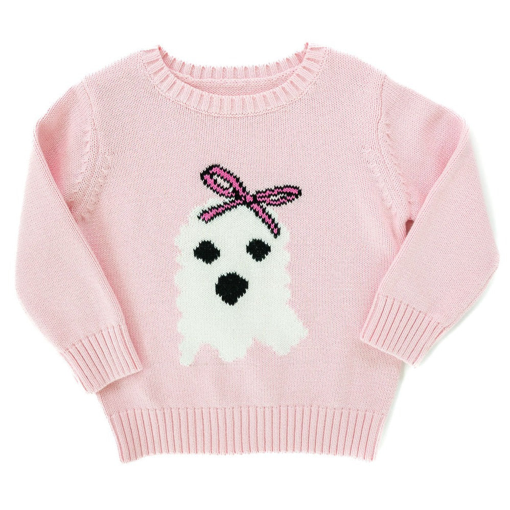 Ruth and Ralph Pink Ghost Sweater