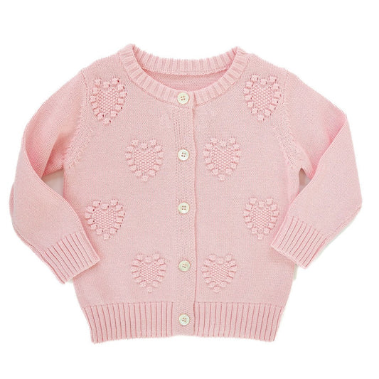 Ruth and Ralph Pink Hearts Cardigan