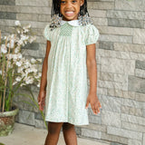 Ruth and Ralph Aqua Floral Sadie Dress