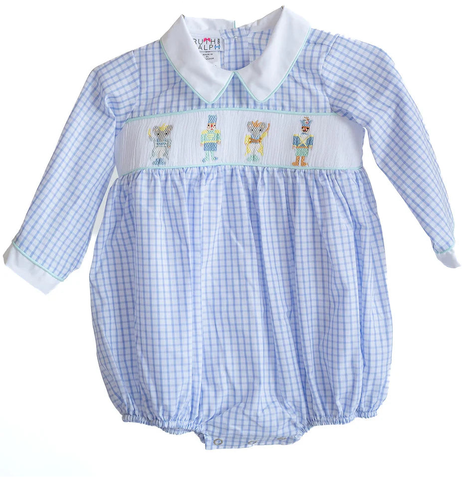 Ruth and Ralph Nutcracker Smocked Henry Bubble