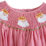 Ruth and Ralph Cowboy Santa Smocked Red Dress