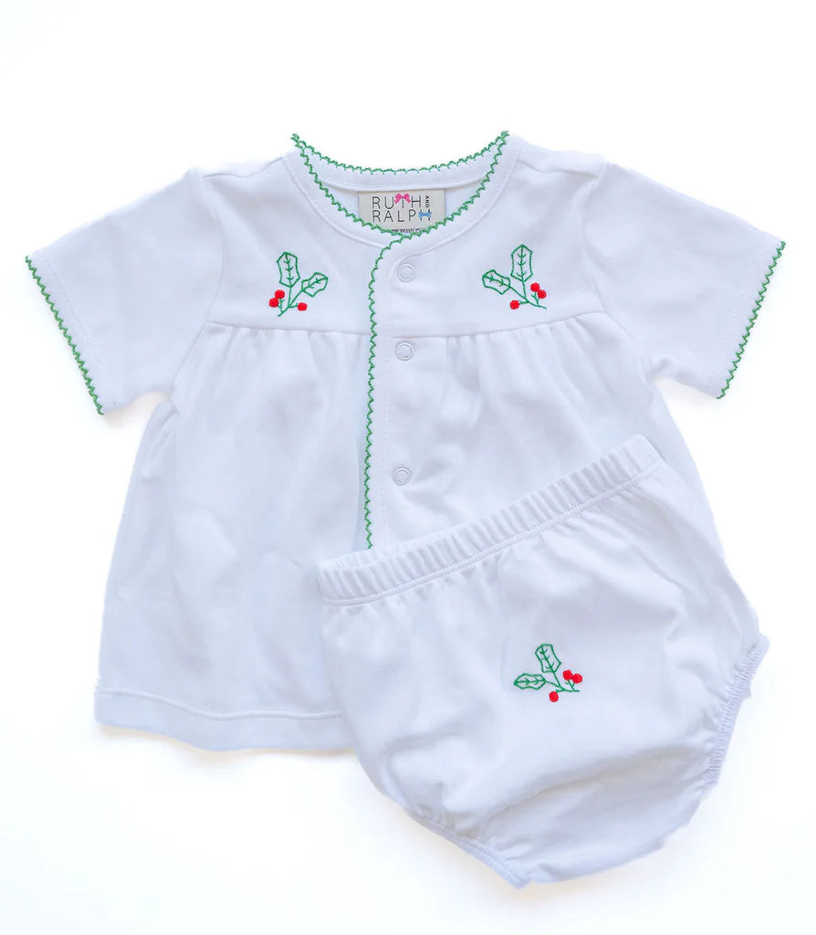 Ruth and Ralph Holly Layette Set