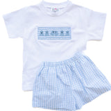 Ruth and Ralph Blue Ghosts Beau Shorts Set