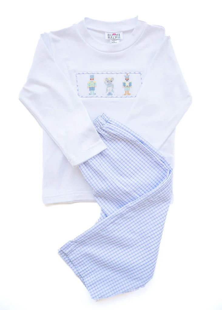 Ruth and Ralph Nutcracker Smocked Beau T-Shirt and Pants Set