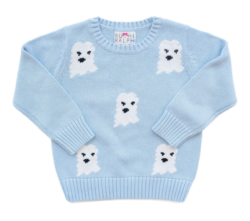 Ruth and Ralph Blue Ghosts Sweater