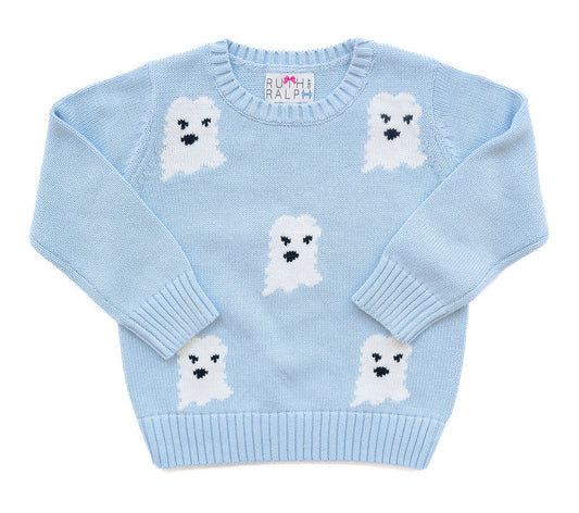 Ruth and Ralph Blue Ghosts Sweater