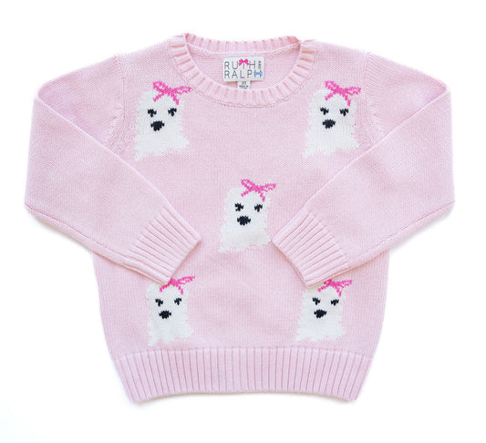 Ruth and Ralph Pink Ghosts Sweater