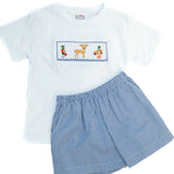 Ruth and Ralph Pheasant, Deer and Duck Beau Shorts Set
