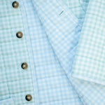 Ruth and Ralph Light Green Gingham Quilted Jacket