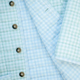 Ruth and Ralph Light Green Gingham Quilted Jacket