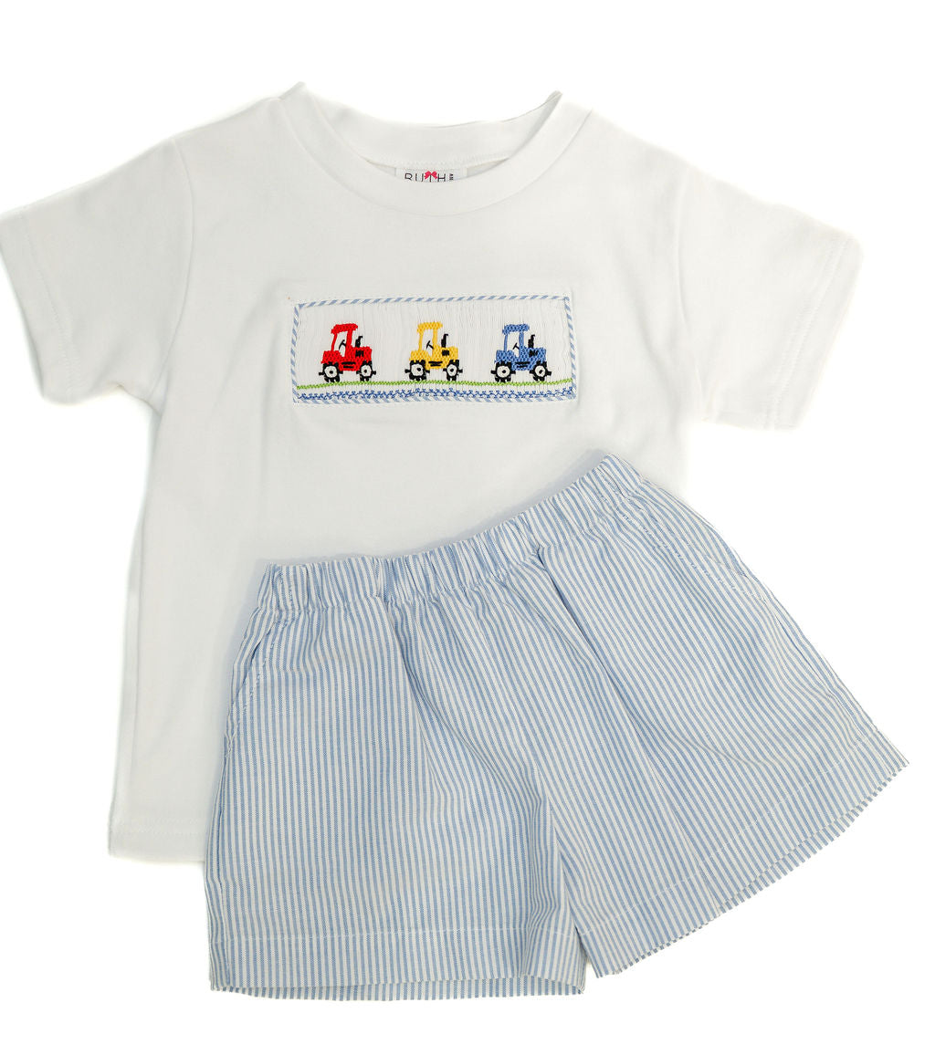 Ruth and Ralph Tractors Beau Shorts Set