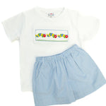 Ruth and Ralph Back to School Caterpillar Beau Shorts Set