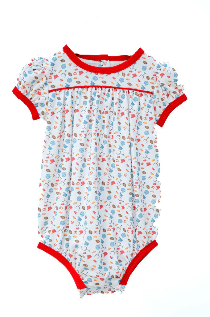 Ruth and Ralph Football Print Pima Hallie Bubble