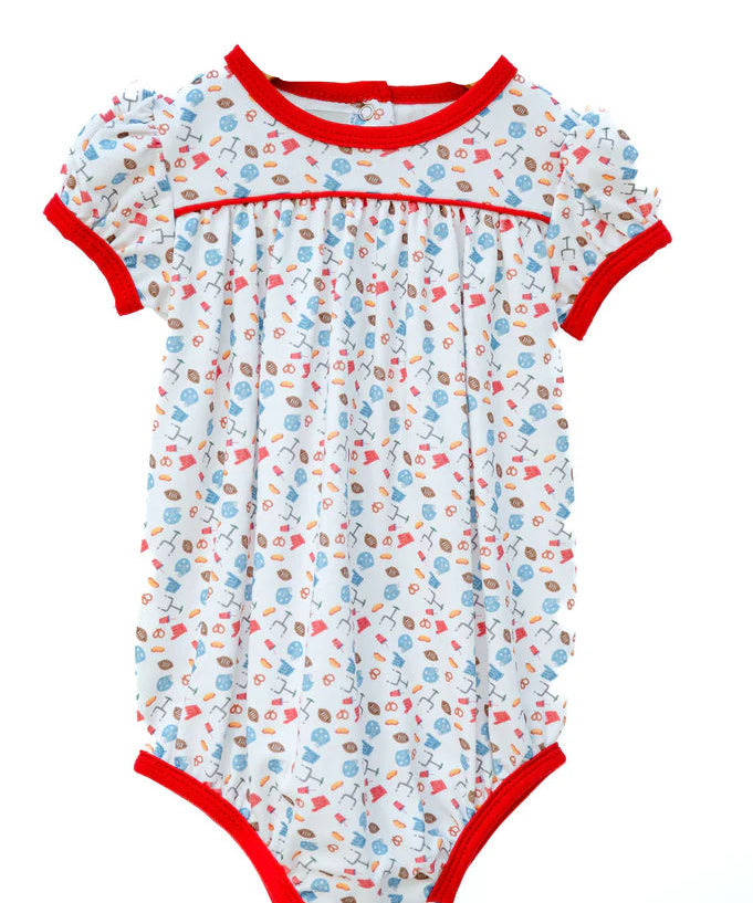 Ruth and Ralph Football Print Pima Hallie Bubble