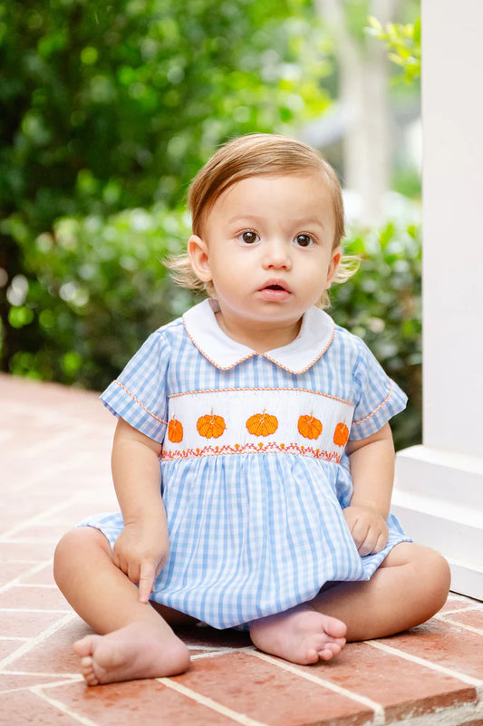 Pumpkins Smocked Henry Bubble