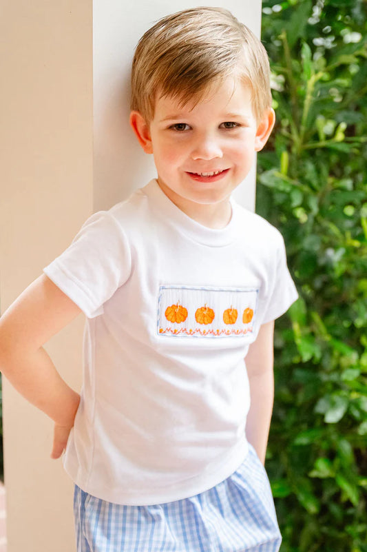Pumpkins Smocked Beau Shorts Set