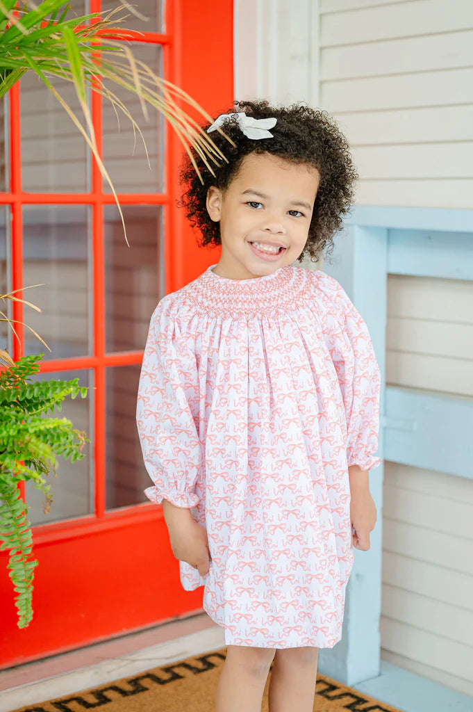 Ruth and Ralph Bows Smocked Helen Dress