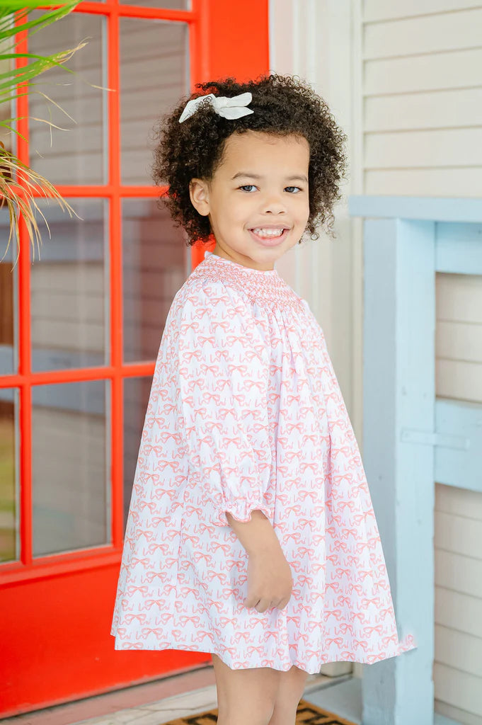 Ruth and Ralph Bows Smocked Helen Dress