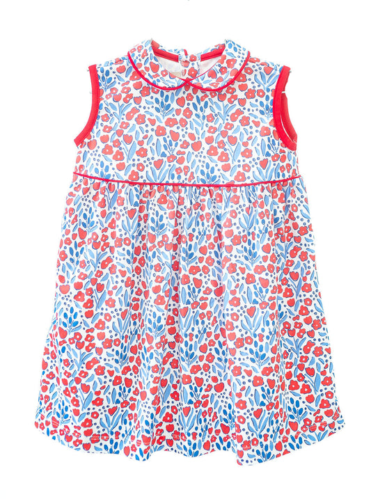 Patriotic Floral Libby Dress