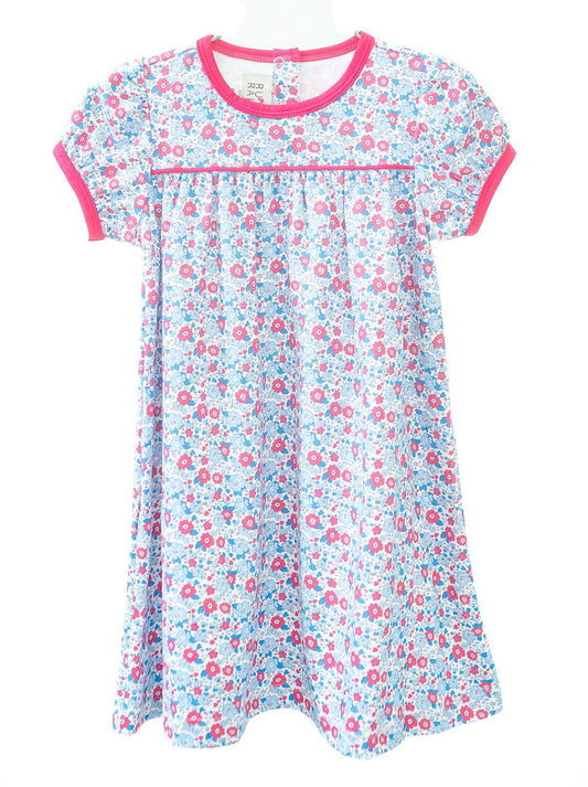 Ruth and Ralph Pink and Blue Floral Catherine Dress