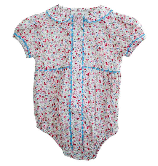 Ruth and Ralph CTiny Floral Front Button Bubble