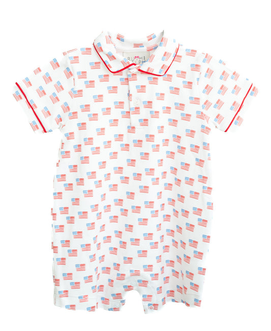 Ruth and Ralph Red, White and Blue Harold Romper