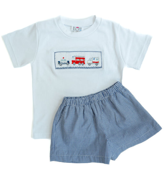 Ruth and Ralph First Responders Beau Shorts Set