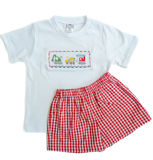 Ruth and Ralph Construction Trucks Beau Shorts Set