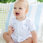 Ruth and Ralph Blue Football Layette Set
